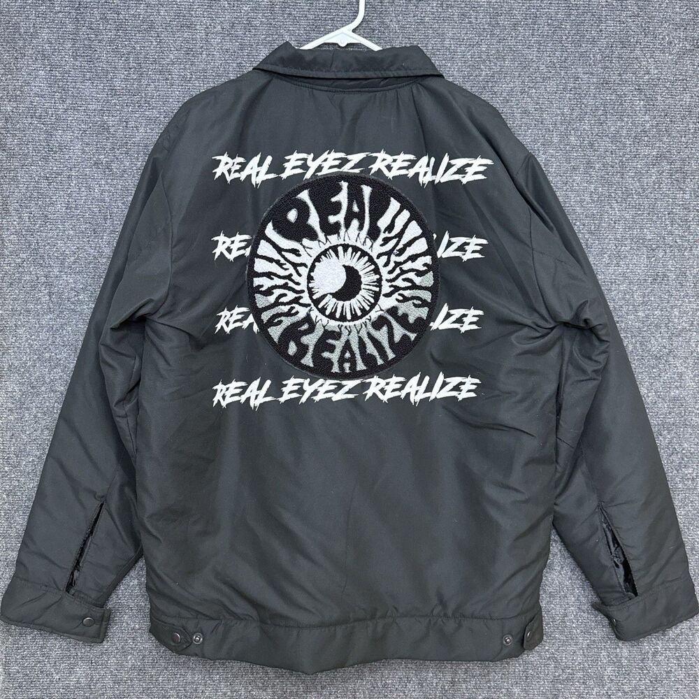 Real Realize Men’s Jacket Black XL Members Only Unique Grunge Streetwear
